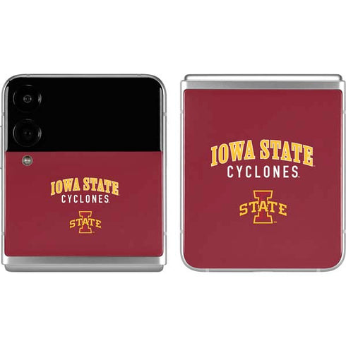 Iowa State University Collegiate Text Galaxy Z Flip4 5G Skin